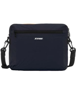 K-Way Stijlvolle Crossbody Tas Moire - Blauw