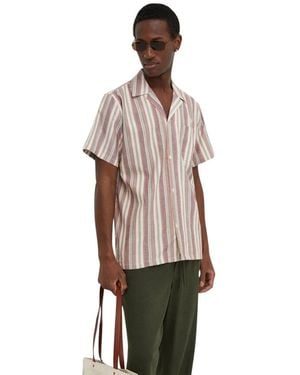 Les Deux Lawson Stripe Ss Shirt - Meerkleurig