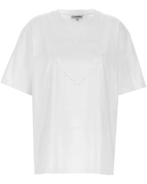 Ganni T-Shirts - Wit