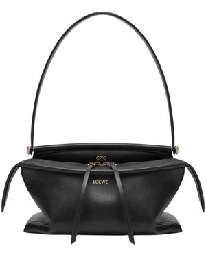 Loewe Tassen ,Zwart ,Leer Small Whisker Bag