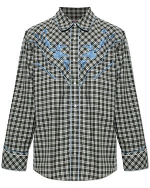 KENZO Checks Cowboy Shirt - Blauw