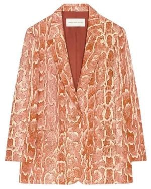 Dries Van Noten Basti Jacquard Blazer - Orange