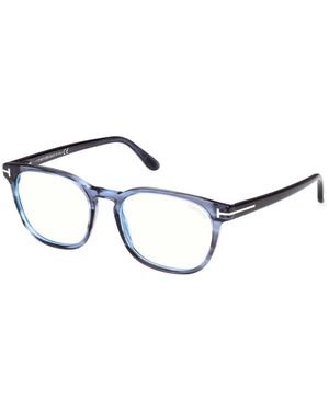 Tom Ford Vierkante Bold Bril - Blauw