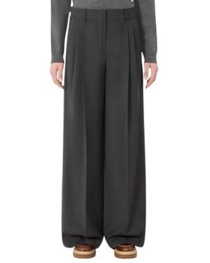 Weekend by Maxmara Wide Trousers - Negro