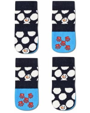 Happy Socks Calze invernali per cane big dot - Blu