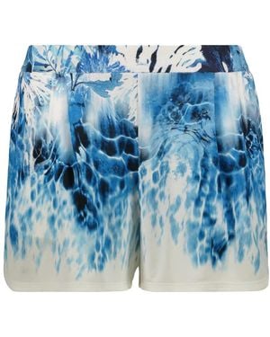 Alberta Ferretti Shorts Met Afgeronde Zoom - Blauw