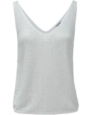 Salsa Jeans V-Hals Mouwloze Top - Grijs
