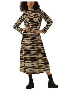 Modström Kleedjes ,Veelkleurig ,Polyester Becky Maxi-Jurk Met Print - Groen