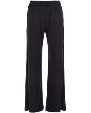 Plain Wijde Broeken - Zwart