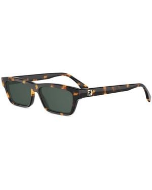 Fendi Ff Squared Zonnebril - Zwart