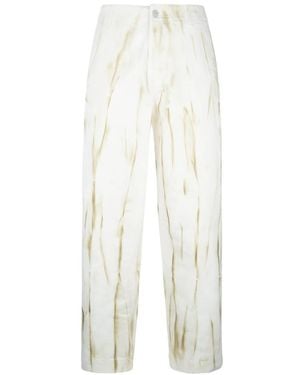 Emporio Armani Cropped Trousers - White