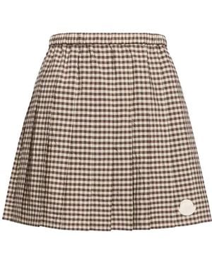 Moncler Short Skirts - Natural