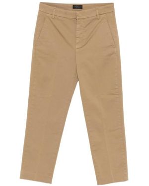Dondup Cropped Trousers - Natural