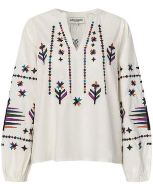 Lolly's Laundry Overhemden ,Wit ,Katoen Blouse