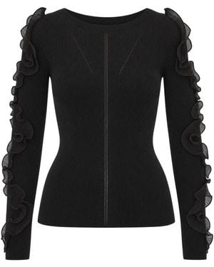 Liu Jo Round-Neck Knitwear - Negro