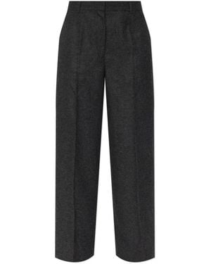 TOTEME Straight Trousers - Black