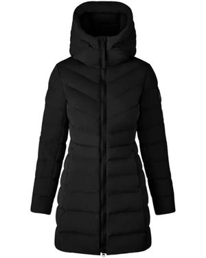 Canada Goose Jassen ,Zwart ,Nylon Korte Zwarte Donsjas Clair