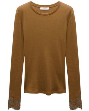 Dorothee Schumacher Long Sleeve T-Shirts - Brown