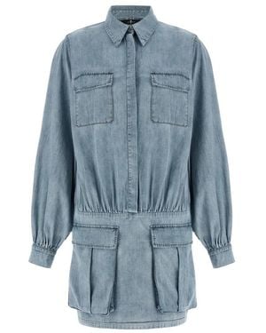 7 For All Mankind Shirt Dresses - Blue