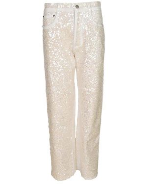 P.A.R.O.S.H. Straight Fit Jeans - Natural