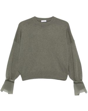 Brunello Cucinelli Round-Neck Knitwear - Verde