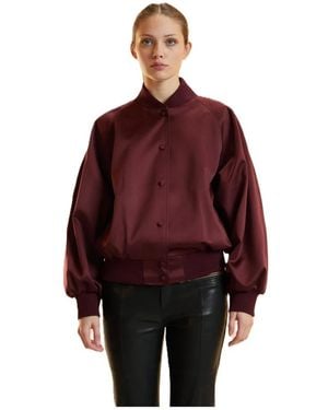 Cynthia Rowley Bomber Jackets - Rojo