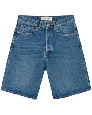 Samsøe & Samsøe Denim loose fit shorts 100% baumwolle - Blau