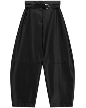 Imperial Broeken ,Zwart ,Leer Pantalone