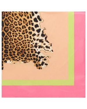 Roberto Cavalli Silky Scarves - Pink