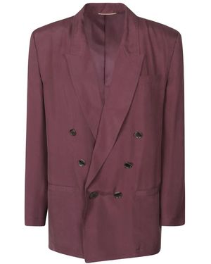 Saint Laurent Blazers - Purple