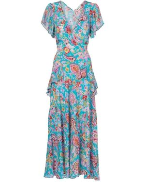 RIXO London Evie Dress - Blauw