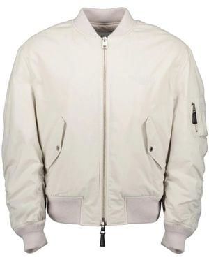 Givenchy Katoenen Bomberjack Met Ribboord - Naturel