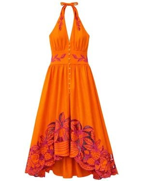 FARM Rio Midi Dresses - Naranja