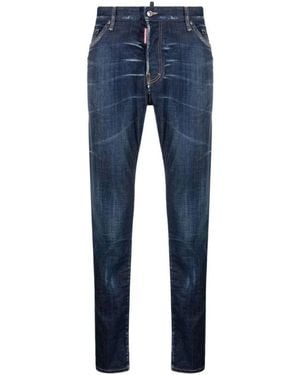 DSquared² Jeans ,Blauw ,Katoen Icon Katoenen Sweatshirt