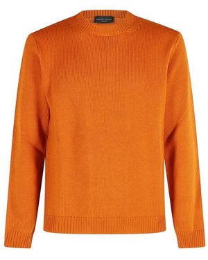 Roberto Collina Girocollo Ml - Orange
