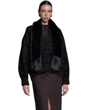 Kaos Sijsm013 Strickjacke - Schwarz