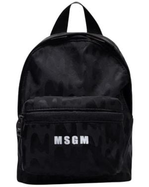MSGM Mini zaino con logo - Nero