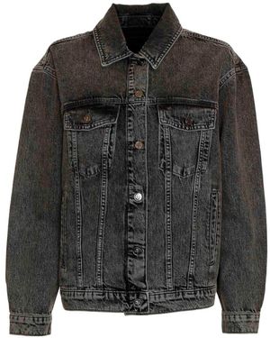 Anine Bing Denim Jackets - Nero