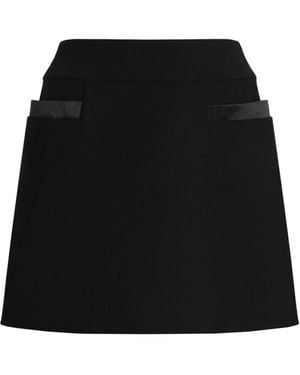 Dolce & Gabbana Rokken ,Zwart ,Wol Korte Rok Van Scheerwol