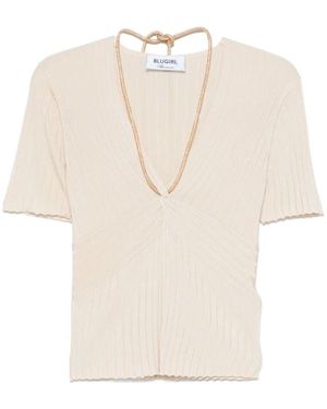 Blugirl Blumarine V-Neck Knitwear - Neutre