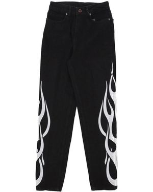 Vision Of Super Flames Denim Jeans Zwart/Wit