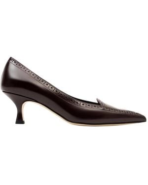 Parallèle Pumps - Marron