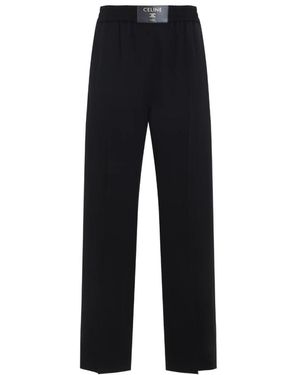 Celine Wide Trousers - Negro