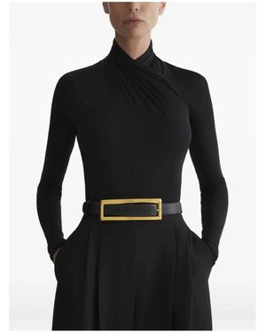 Mugler Overhemden ,Zwart ,Bodysuit