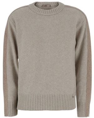 Herno Round-Neck Knitwear - Grigio