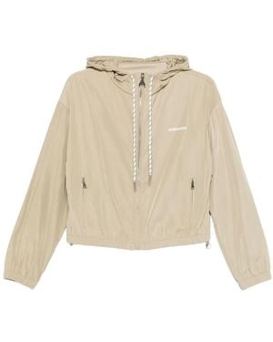 Patrizia Pepe Sportieve Bomberjack Met Capuchon - Naturel