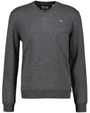 GANT Truien & Vesten ,Grijs ,V-Hals Truien