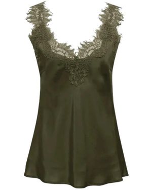 Gold Hawk Sleeveless Tops - Verde