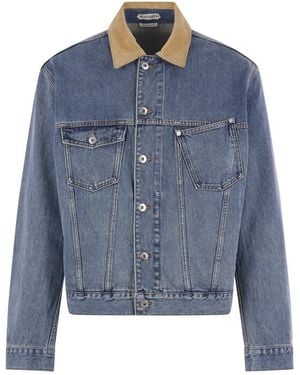 JW Anderson Corduroy Collar Jacket - Blauw