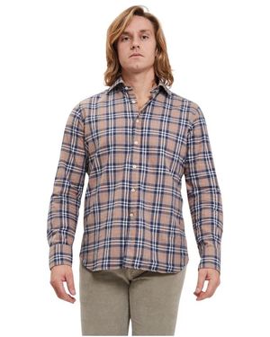 Tintoria Mattei 954 Casual Shirts - Purple